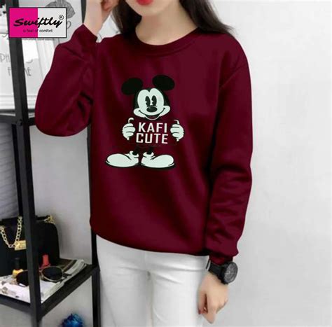 Graphic Print Women Maroon T-Shirt Price in India - Buy Graphic Print ...