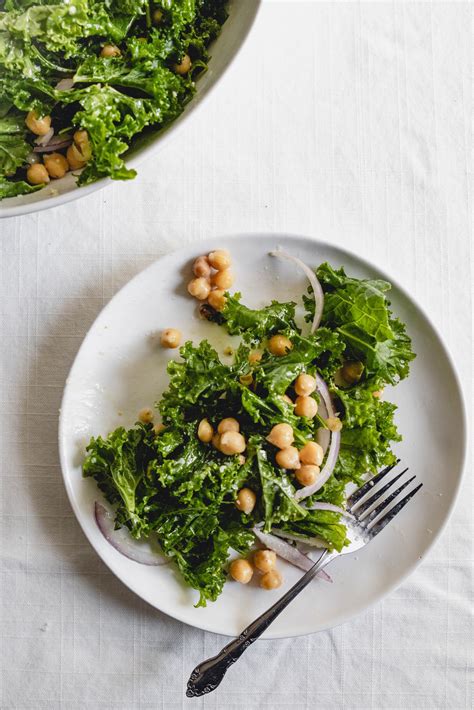 Easiest Kale Chickpea Salad - MAY EIGHTY FIVE