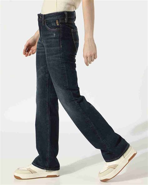 4 YURI BOOTCUT WHISKERED JEANS