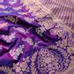 Shop Purple Pure Katan Silk Handloom Kadwa Weaved Banarasi Saree – BUNKALA