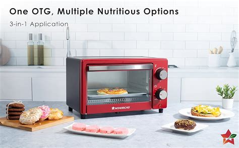 Wonderchef Oven Toaster Griller (OTG) Crimson Edge - 9 Litres - with ...