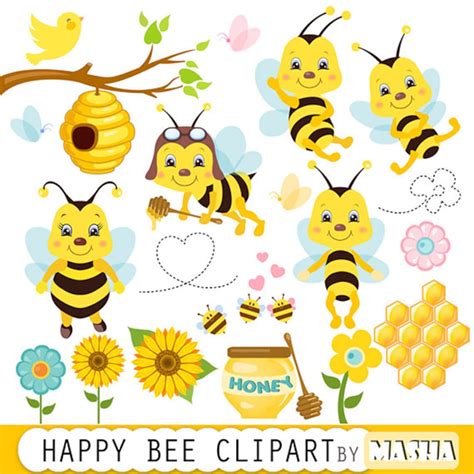 Cute Honey Bee Clipart