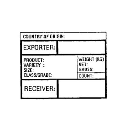 Image result for Export Certification Label