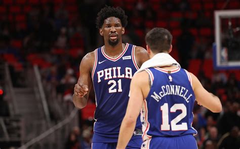 Philadelphia 76ers guard TJ McConnell is Joel Embiid's "Mini Me"