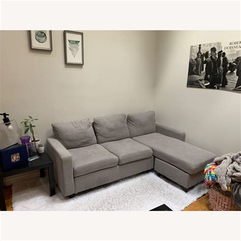 Honbay Light Gray Sectional Sofa - AptDeco