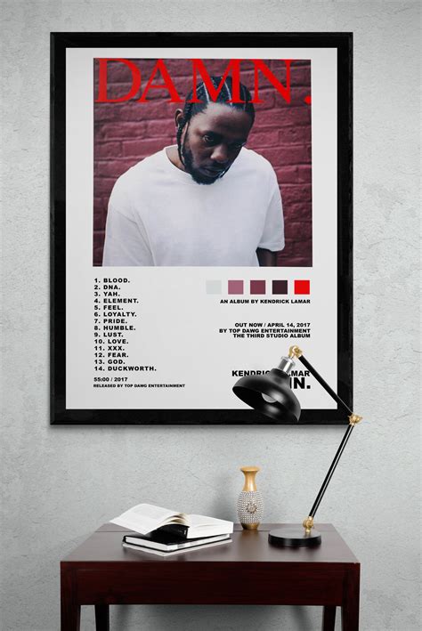 Kendrick Lamar DAMN poster, Kendrick Lamar album poster, dig | Inspire ...