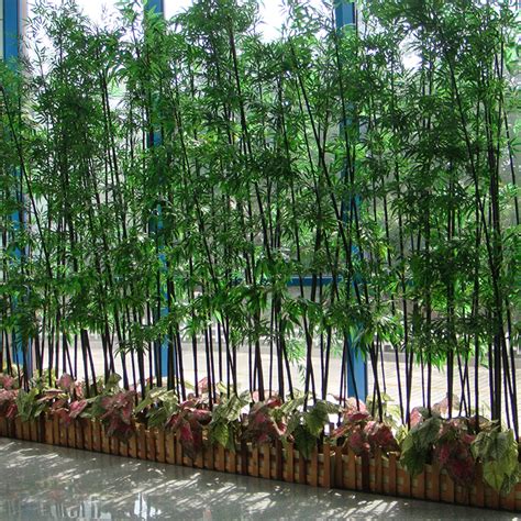 竹子装饰假竹子隔断屏风加密塑料竹子室内绿植物盆栽装饰-阿里巴巴