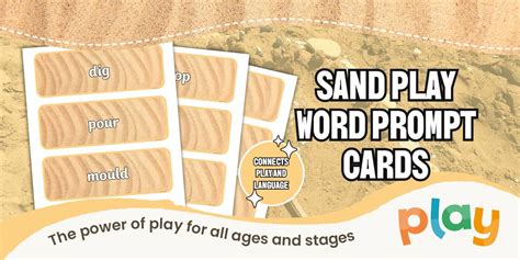 Sand Play Word Prompt Cards