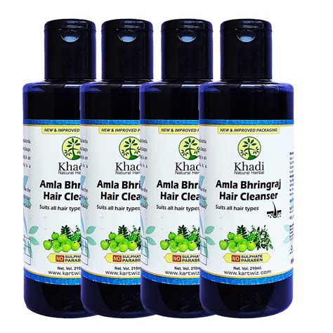 Buy Khadi Natural Herbal Amla & Bhringraj Shampoo - 840 Ml Online at ...