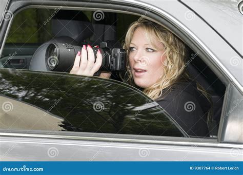 Female Private Investigator with Camera Stock Photo - Image of investigator, lady: 9307764