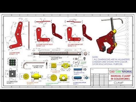 Image result for Tutorial Clamp SolidWorks