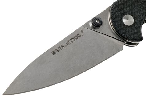 Real Steel H6 Elegance 7613, Stonewashed 14C28N, Black G10, pocket ...