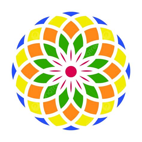 Divine Flower Allah Chakras Leading To God Symbol Of Generosity Stock ...