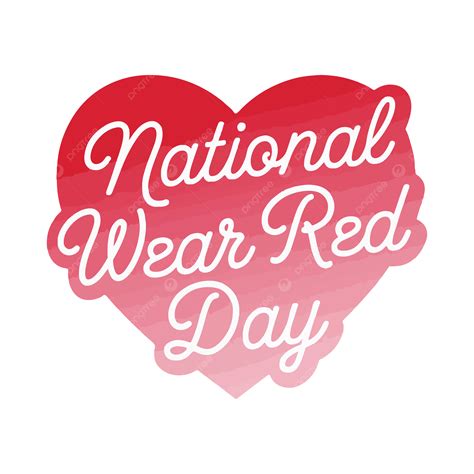 Wear Red Day, National, National Wear Red Day PNG Transparent Image and ...