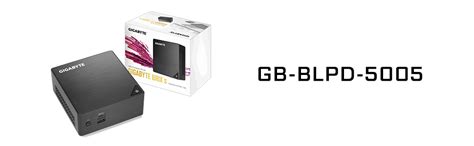 GIGABYTE Mini PC BRIX GB-BLPD-5005 Ultra Compact PC Kit with Intel ...