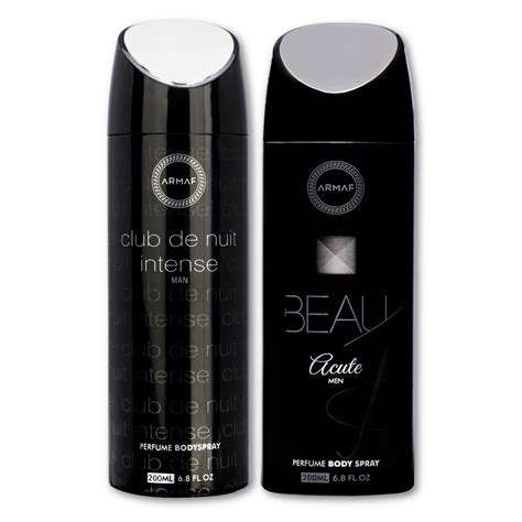 Armaf Club De Nuit Intense Man & Beau Acute Deodorants for Men - 200ML ...