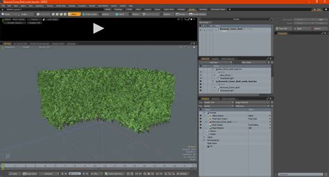Boxwood Corner Bush 3D model | 3D Molier International
