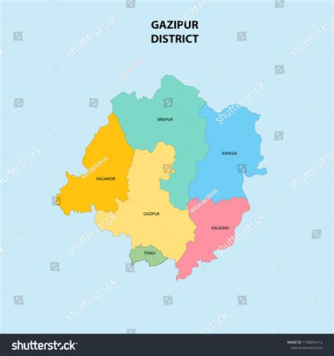 Map Of Bangladesh Gazipur