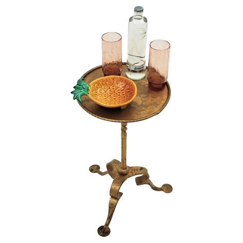 Spanish Drinks Table / Side Table / Martini Table in Wrought Iron For ...