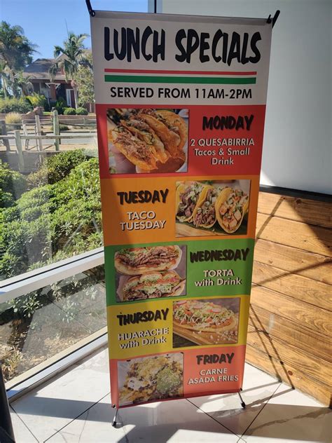 Carta del restaurante Los Tacos Lokos, Norco