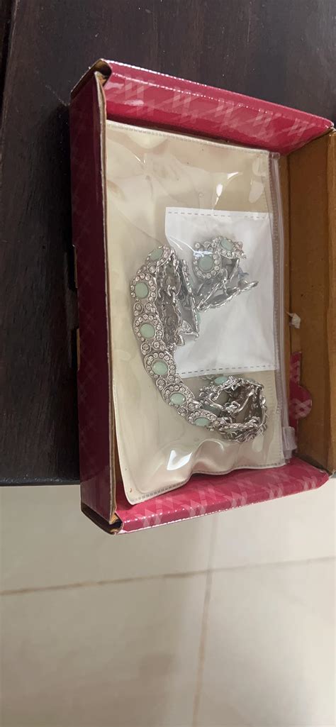 Buy Atasi International Dark Blue Kudan and Silver Plated Necklace ...