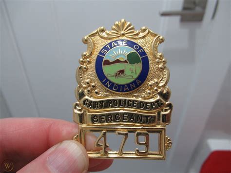 Gary Indiana Police Dept. Obsolete Police Badge, Sergeant | #4562277586