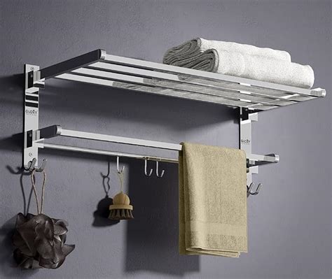 Gloxy Towel Rack in Bathroom | Stainless Steel Towel Holder in Bathroom ...