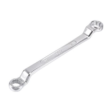 uxcell 10mm x 12mm Metric 12 Point Offset Double Box End Wrench Chrome ...