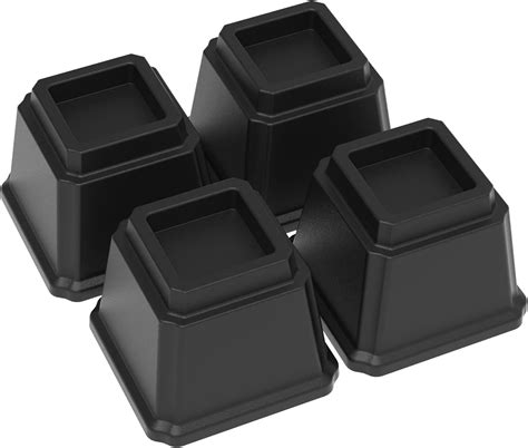 Buy Napnapday Bed Risers 4 Inch Heavy Duty 4 Pack Bed Furniture ...