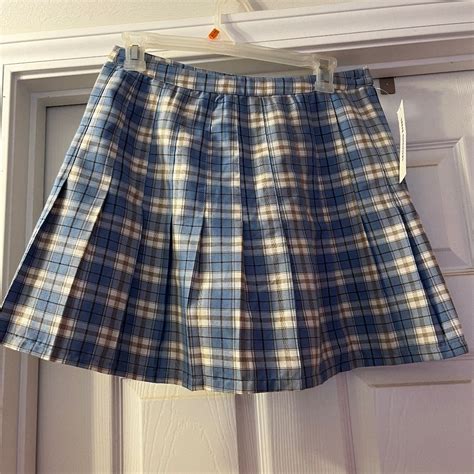 Blue plaid skirt | Blue plaid skirt, Plaid skirts, Urban outfitters skirt