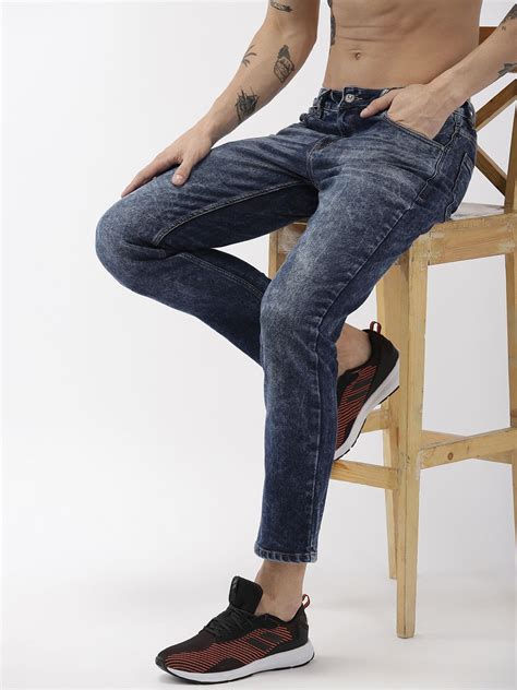 Harvard Men Navy Blue Slim Fit Mid-Rise Clean Look Stretchable Jeans ...