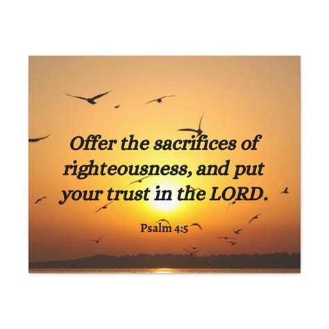 Scripture Walls Psalm 4:5 Sacrifices Of Righteousness Bible Verse ...