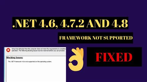 .Netframework 4.8 is not supported on this operating system Windows 7 Fixed 2019
