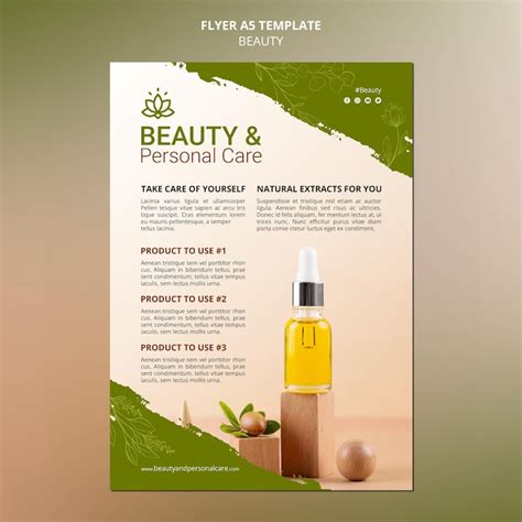 Natural cosmetic flyer Images - Free Download on Freepik