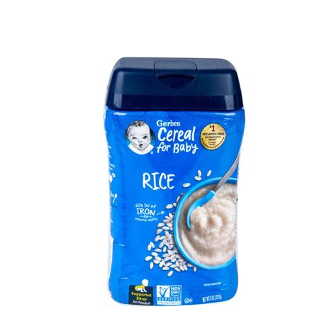 Gerber Single Grain Rice Cereal 227 g Online at Best Price | Baby ...