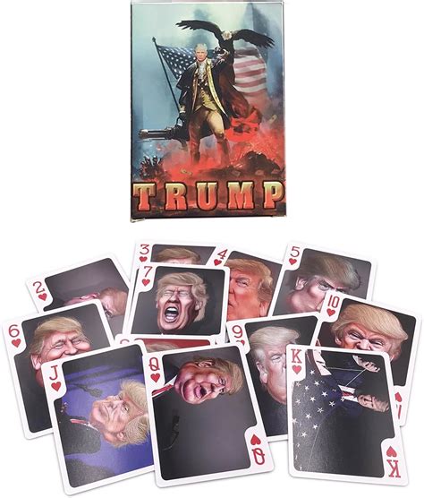 Amazon.com: TKXOX Trump Playing Cards, Deck of President Trump Game Cards, Donald Trump Cards ...