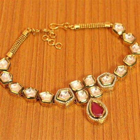 KUNDAN POLKI & MEENAKARI RUBY BAJUBAND – Sanvi Jewels