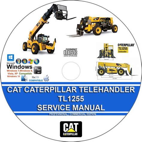 Cat Caterpillar TL1255 Telehandler Service Repair Manual + Operation ...
