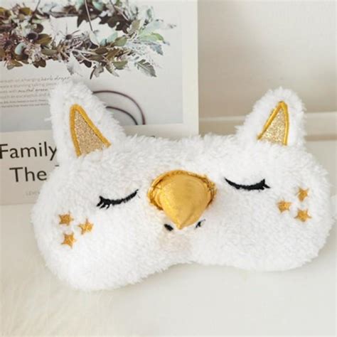 Cute Unicorn Fur Eye Mask For Girls Online in India