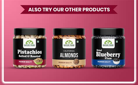 Nature Prime Dry Fruits American California Roasted & Salted Jumbo ...