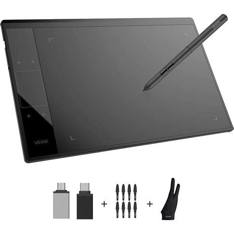 Buy VEIKK A30 V2 Drawing 10x6 Inch Graphics with Battery-Free Pen and ...