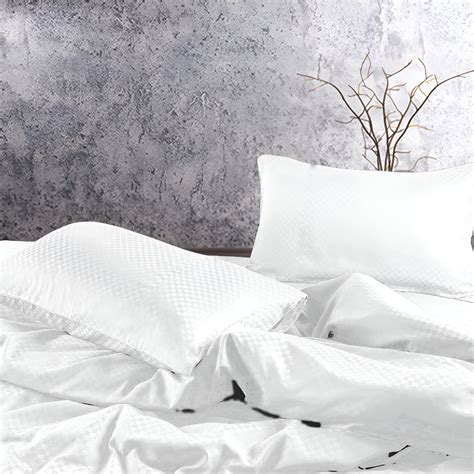 400TC Microcheck Duvet Cover Set