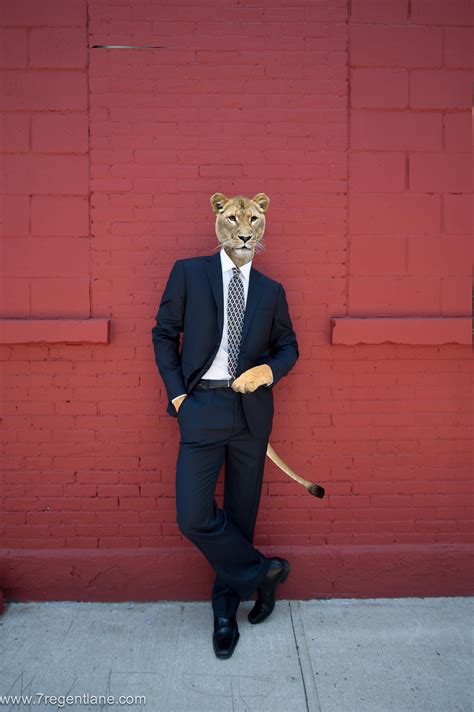 Rabbit Behind a Lion Mask