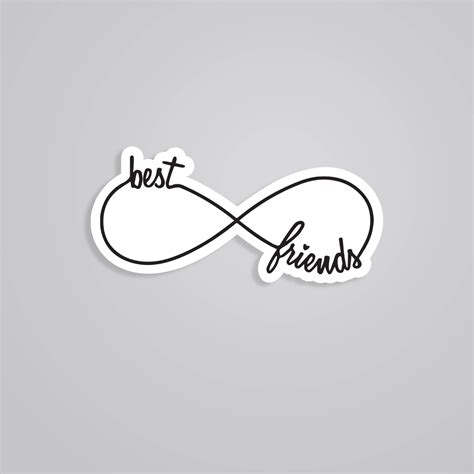 Best Friends Infinity Stickers