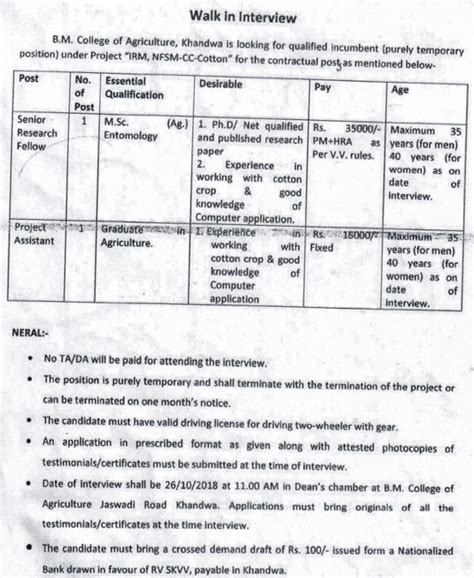 RVSKVV Entomology SRF Walk IN