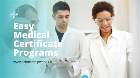 Must Read: Easy Medical Certificate Programs in 2022 - Scholarship World