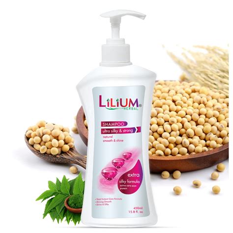 Buy Lilium Ultra Silky & Strong Shampoo 450ML Pack of 2 | Herbal ...