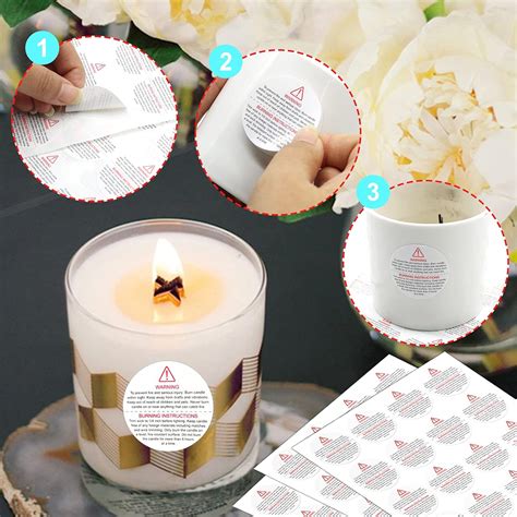 Aubeco 200 PCS Candle Warning Labels Stickers, 1.5 inch India | Ubuy