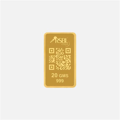 20gm 999 purity gold bar – RSBL eCoins