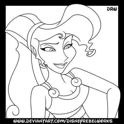 Hercules And Meg Coloring Pages